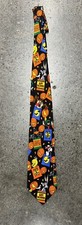 Vintage 1996 Looney Tunes Neck Tie Halloween Bugs Bunny Taz Tweety Bird 53L 3.5W