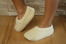 WOOLEN Children's ballerinas Baby wool slippers WOOLMARK