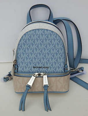 MICHAEL MICHAEL KORS / リュック/--/BLU Michael Kors RHEA mini messenger Convertible Backpack New
