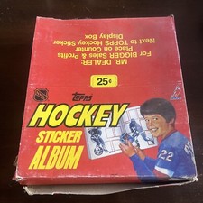 Lot of 12 1982 TOPPS NHL HOCKEY UNUSED STICKER ALBUMS Wayne Gretzky Full Case