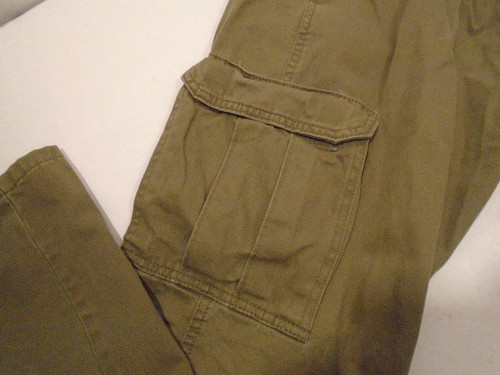 Wrangler klassische Cargohose Herren Größe 34 x 32 gerade Passform hellbraun - Bild 3 von 7