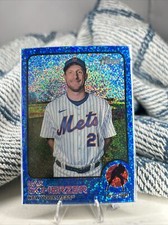 MAX SCHERZER 2022 Topps Heritage Blue Sparkle Refractor #641 NY Mets