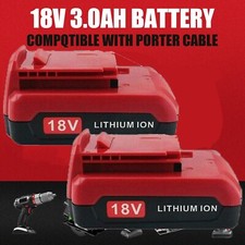2Pack 18V Lithium Ion Battery for Porter Cable 18 Volt PC18B PC18BL PC18BLX Tool