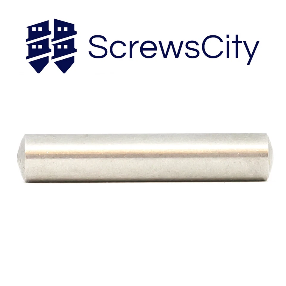 SCREWS CITY Plain Steel Dowel Pins DIN7 Parallel Pins 2mm 3mm 4mm 5mm 6mm - All Lenghts