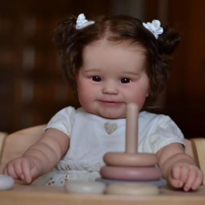 60CM Realistic Reborn Baby Dolls Girl Maddie Soft Cloth Body Reallife Kids GIFT
