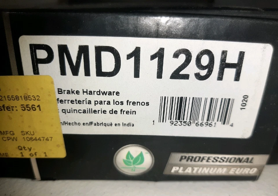 Pro Platinum Brake Pads w/Hardware Semi-metallic for Chevrolet Tahoe 2007–2014 Foto 4 de 4