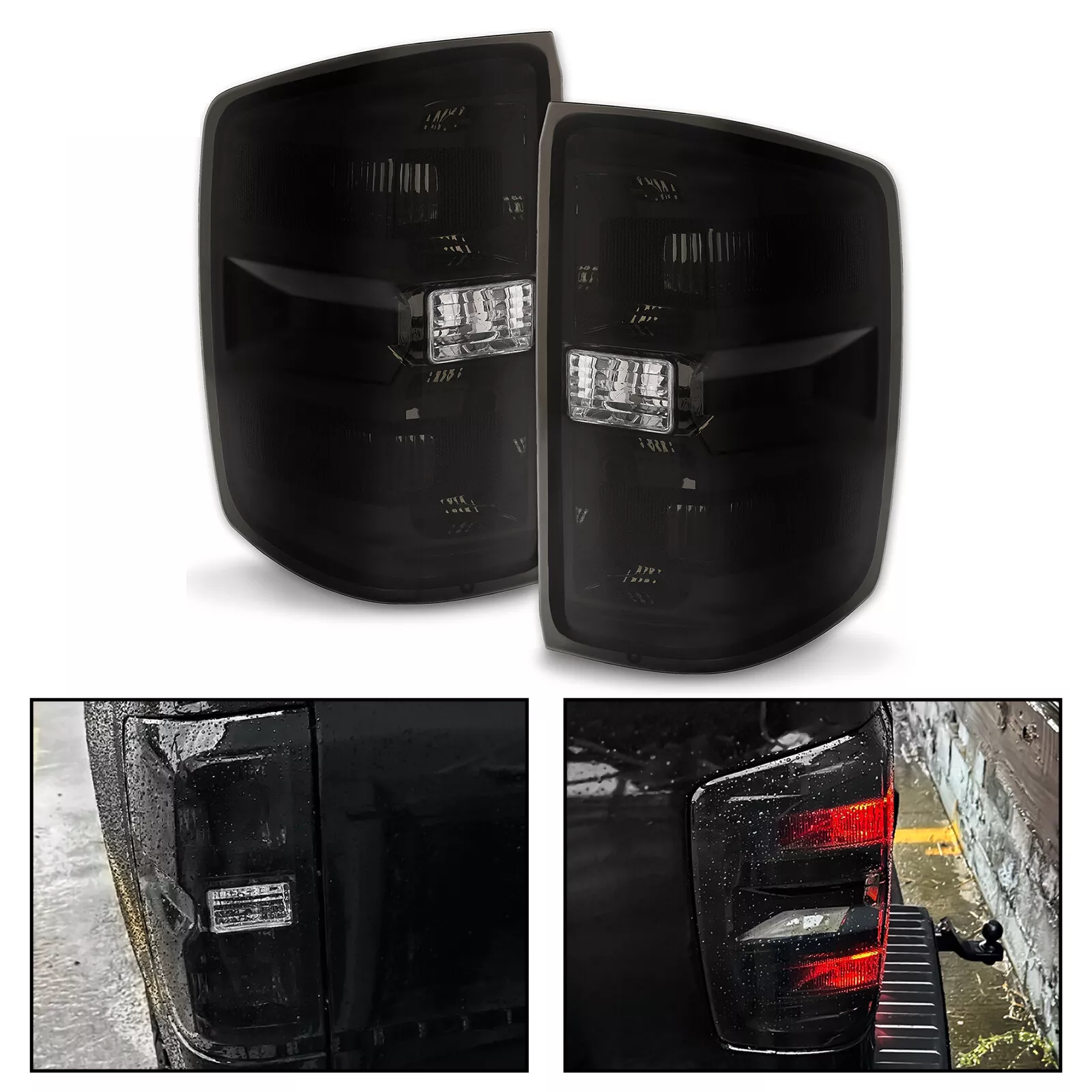 Smoke Lens Tail Lights for 2014-2019 Chevy Silverado GMC Sierra GM2801261