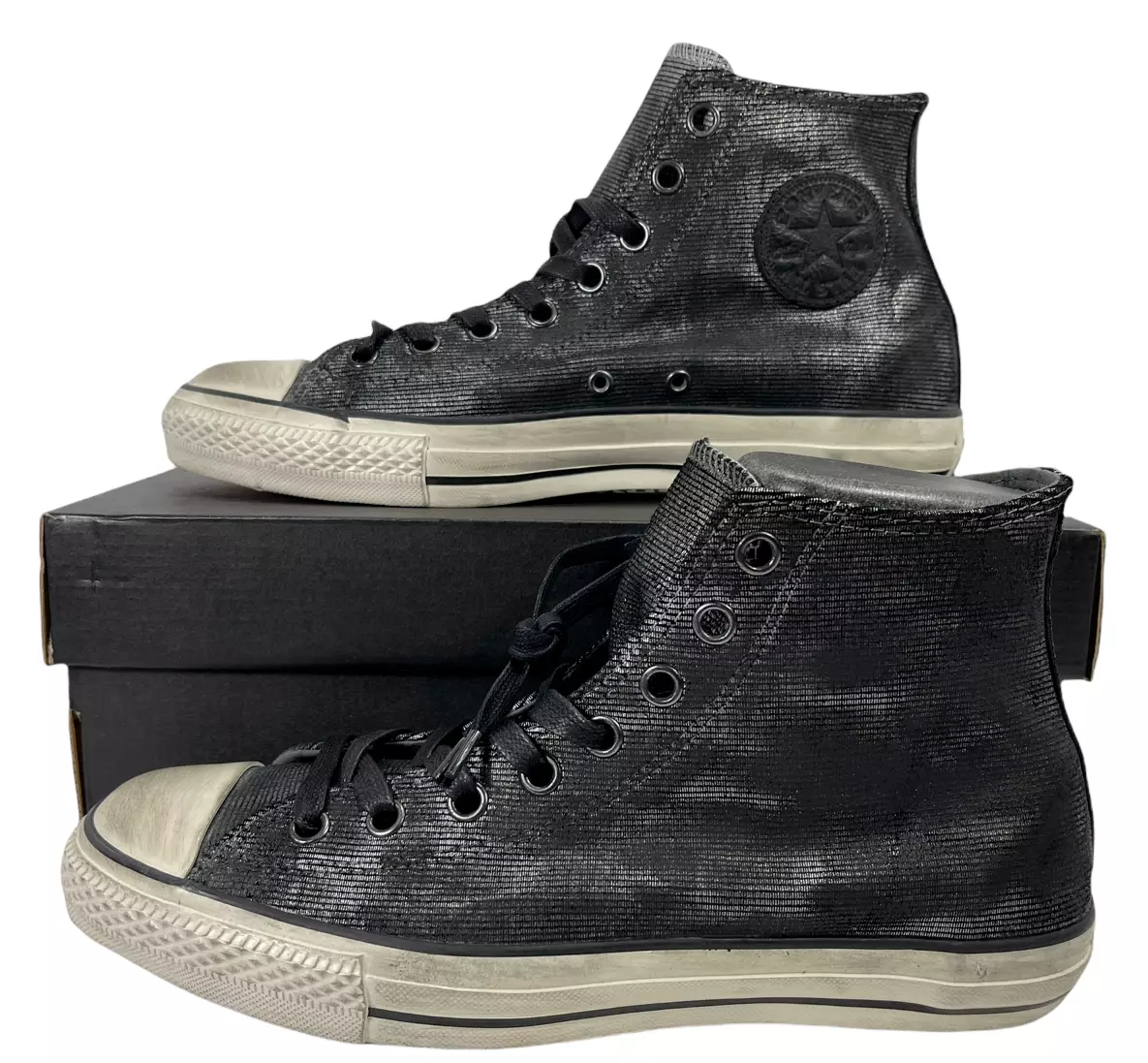 cigaret Sanktion nedbryder Converse John Varvatos JV Chuck Taylor All Star Sneaker Black Silver  150175C | eBay