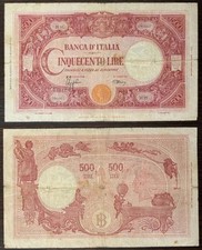 [Lotto 632] 500 LIRE GRANDE "C" (B.I.) D. M. 17.08.1944
