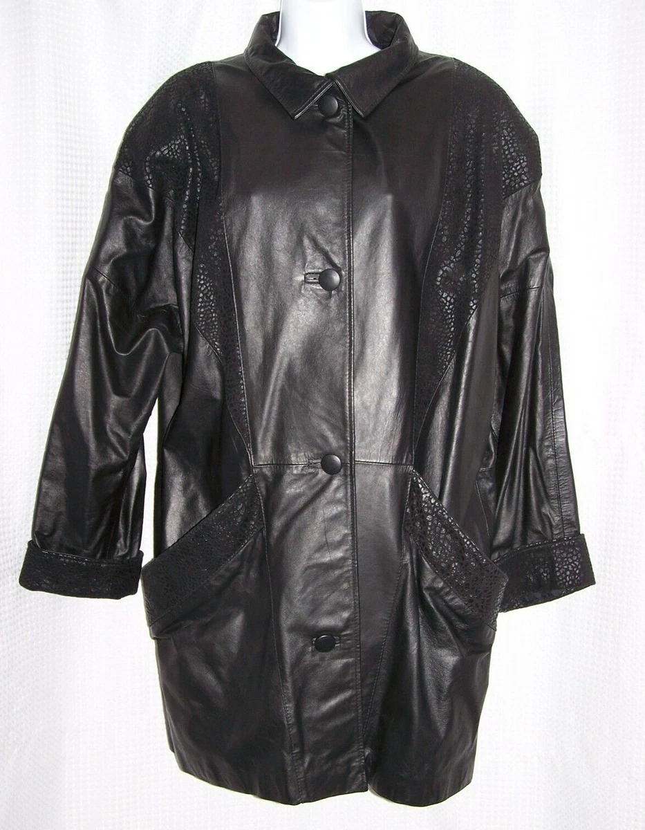 Comint leather coat clearance
