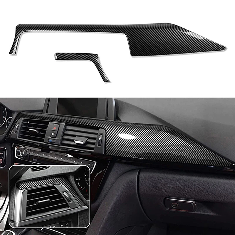 For BMW F30 320i 340i 12-19 ABS Carbon Fiber Center Console
