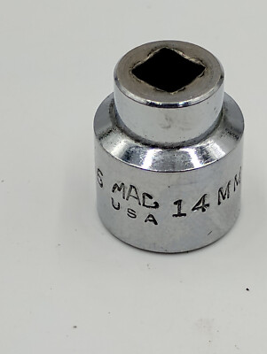 Mac Tools M6  14mm Metric Shallow Socket 1/4'' Drive 6 point USA