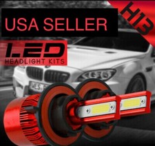 H13 9008 Led Headlight Kit Hid 5000k 5k White Light Bulbs Brighter Than Sylvania