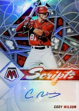 2022 Panini Optic Rookie Auto SC-CW Cody Wilson Silver Holo Prizm NATIONALS