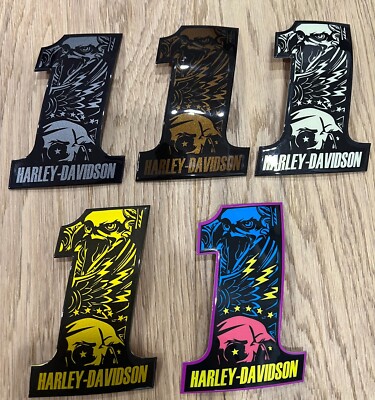 Custom metal tank emblems, Harley #1 badges screaming eagle