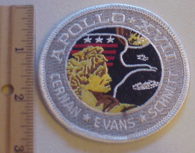 APOLLO XVII VINTAGE NASA SPACE MISSION RARE FIND APOLLO FLIGHT NEW 2  7/8 ''