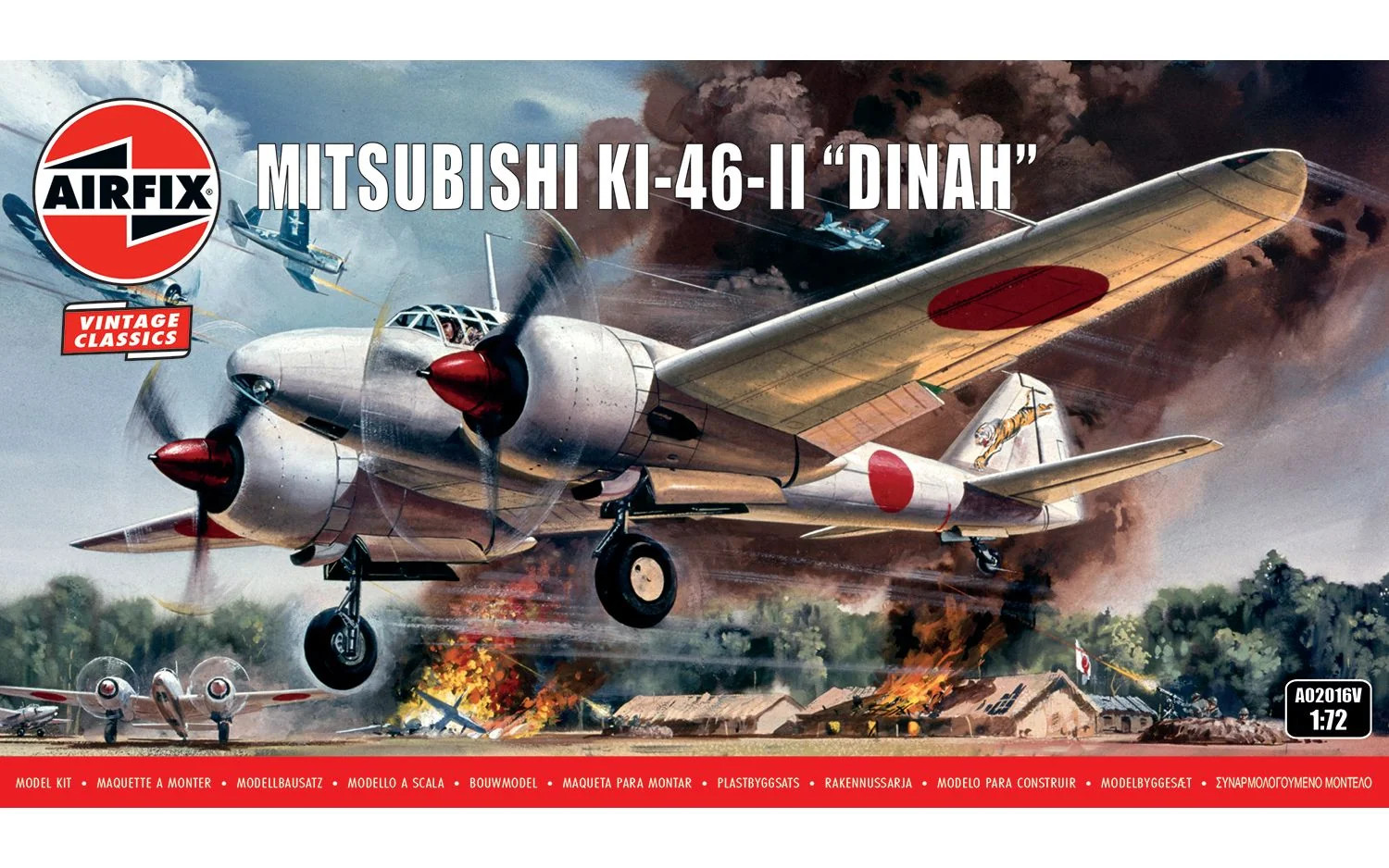 BNIB Airfix A02016V 1:72nd Scale Vintage Classics Mitsubishi Dinah Model. - Image 2