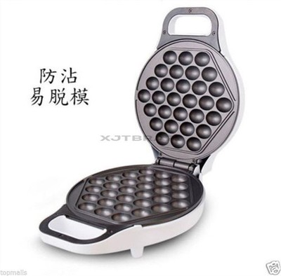 Qq Puff Cake Machine Table Non-Stick Eelctric Top Brand New Egg Waffle Maker vo