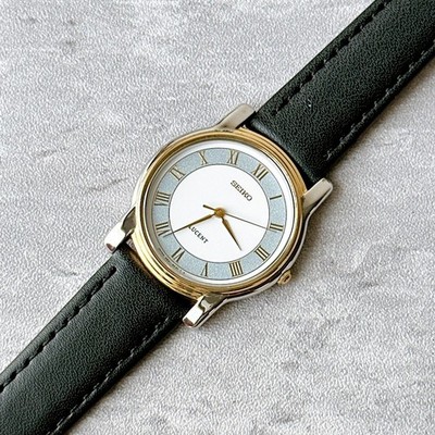 SEIKO LUCENT 5E21 6E00 Seiko Lucent Combination Case Quartz Men's Watch