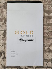 NWT 4 Sheets Large Gold Silver Black Metallic Shimmer Temporary Body Tattoos
