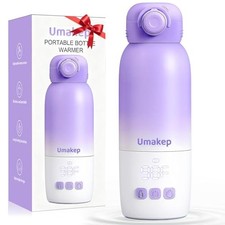 Portable Baby Bottle Warmer - 12oz, Dual Modes, Fast Heating, Travel-Friendly