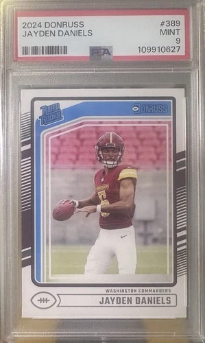 2025 Panini Donruss Jayden Daniels PSA 9
