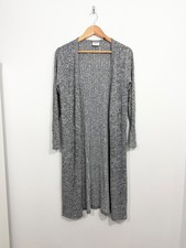 Mamalicious Maternity Cardigan Size M Long Grey Open Lightweight