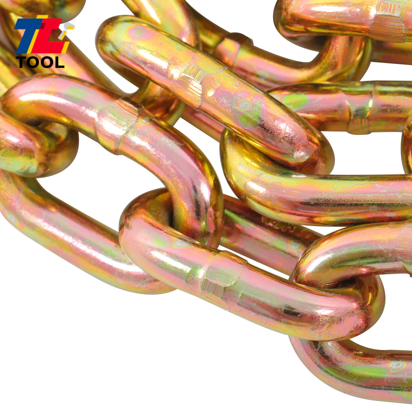 4 Set 3/8in-1/2in Ratchet Load Binder Chain and Binder Kit 10FT G80 Chains