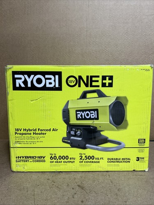 #ad #ad Ryobi ONE PCL801B Cordless Hybrid Forced Air Propane Heater Green M14 $119.00