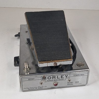 MORLEY POWER WAH ビンテージ ワウ ペダル Vintage Morley Tel-Ray Vintage 1970s Power Wah Boost Pedal OD FREE