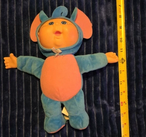 Cabbage Patch Kids 2020 10 Inch Doll Blue Pink Elephant Outfit Blue Eyes EUC