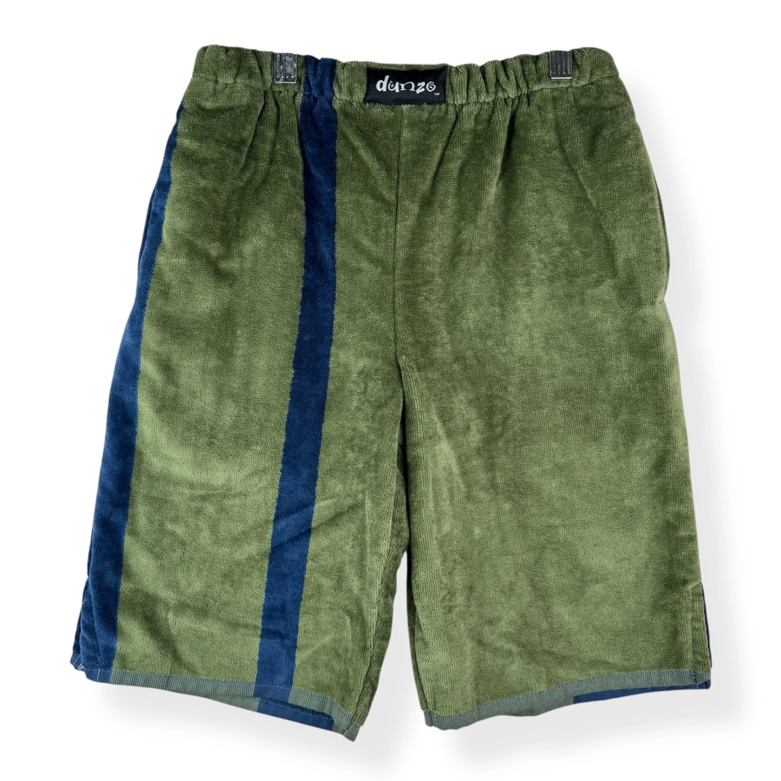 Dunzo Terry Cloth Towel Shorts Mens Size XS Beach Resort Streetwear Pockets