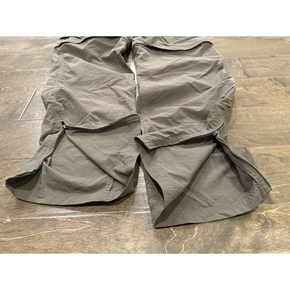 Eastern Mountain Sports Mens Brown Convertible Nylon Cargo Pants Size L 32 - Image 4 of 4