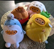 4 Smoko Blue Shark, Pineapple, Sheep, Potatoe Tayto Midi Mochi Plush New Squishy