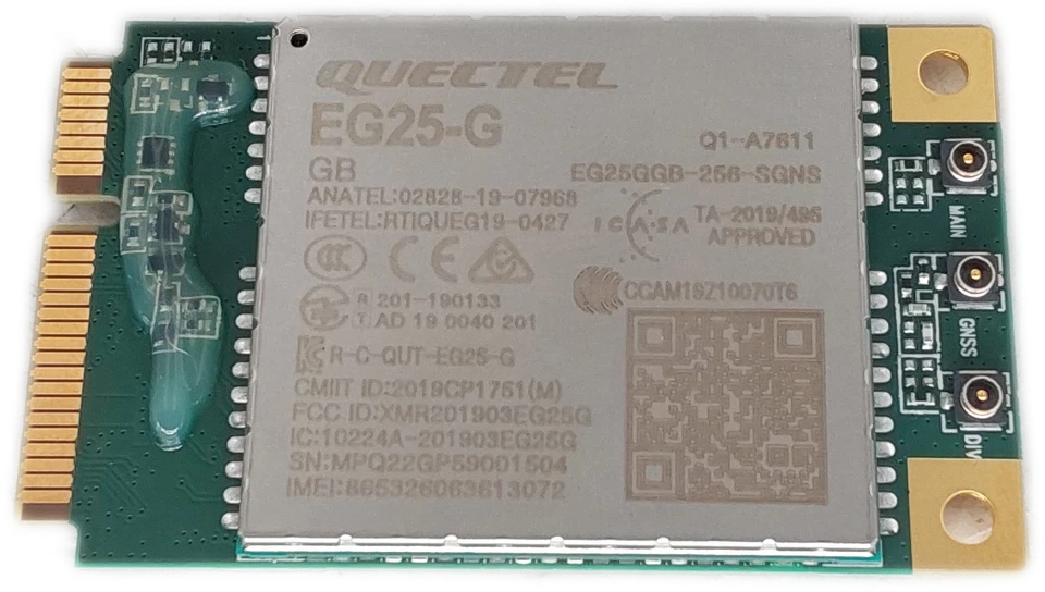 Quectel EG25-G 4G LTE Mini PCIe Modem Global Bands - Image 3 of 4