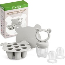 Baby Fruit Food Feeder  Mini Freezer Nibble Tray Combo, Breastmilk Popsicle ...
