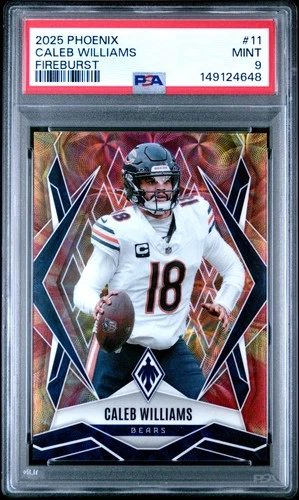 2025 PANINI PHOENIX FIREBURST #11 CALEB WILLIAMS 99/350 PSA 9