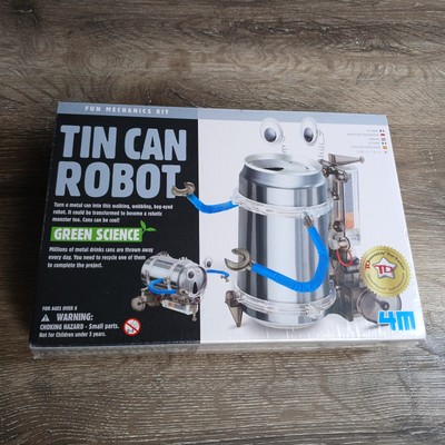 TIN CAN ROBOT KIT~GREEN SCIENCE KIT~BRAND NEW~SEALED BOX ZB