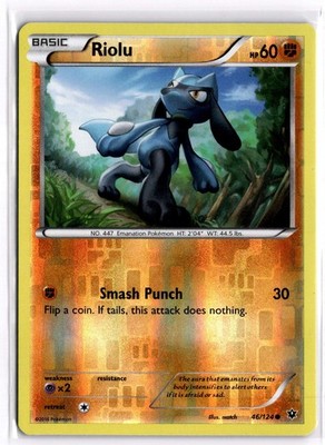 Pokemon TCG Riolu 46/124 XY - Fates Collide Common Reverse Holo NM