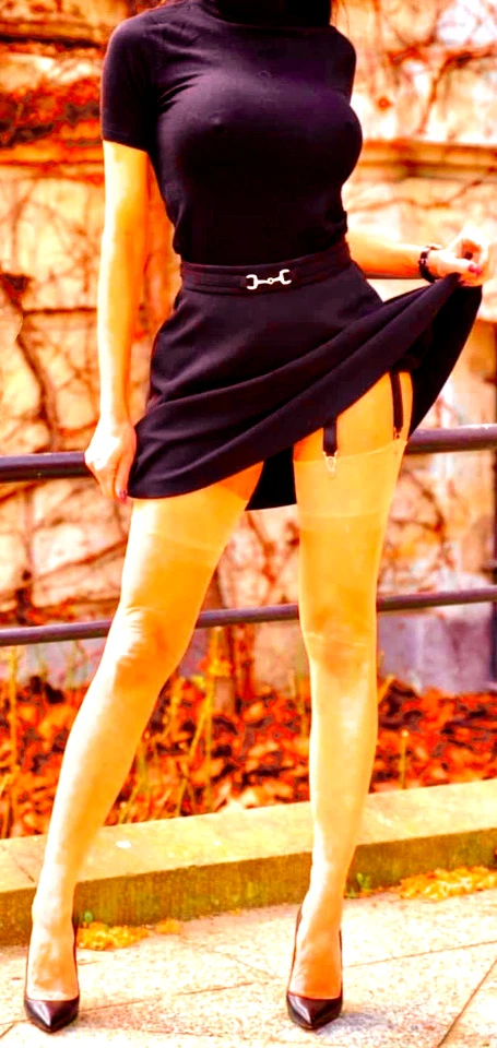 Echte 15den RHT Nylons Nude Größe T6 XL ca.100+26cm CERVIN Nylon Strümpfe - Bild 3 von 4