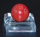 Vintage Glass Marble Small Red Brick Swirl M.F. Christensen? Akro? 0.55" ❤️-79 — photo 5