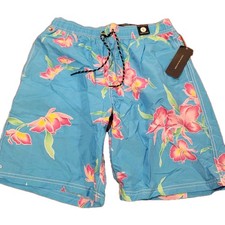 NWT Tommy Hilfiger Trunks Men's Swim Shorts Board Swimwear Hawaiian Beach S