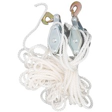 Hoist Pulley 4000LB Load Galvanized Hook Lifting Pulley Block W/ Multi Rope♫