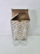 Vtg Princess House Heritage Collection Etched Crystal Cruet/Decanter Set of 2