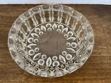 Vintage KIG Heavy Glass Round Ashtray Made in Indonesia