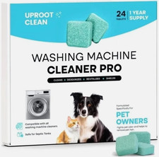 Uproot Clean Washing Machine Cleaner Tablets - 24 Pack for a 12 Month Supply.
