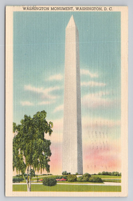Washington Monument Washington DC Postcard
