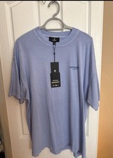 Represent Men's Blue Logo T-Shirt XL Crew Neck Short Sleeve Cotton Jersey