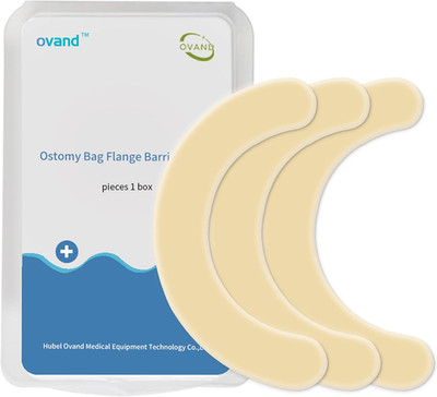 20 Pcs Elastic Ostomy Barrier Strips,Medical Grade Hydrocolloid Waterproof Leak,