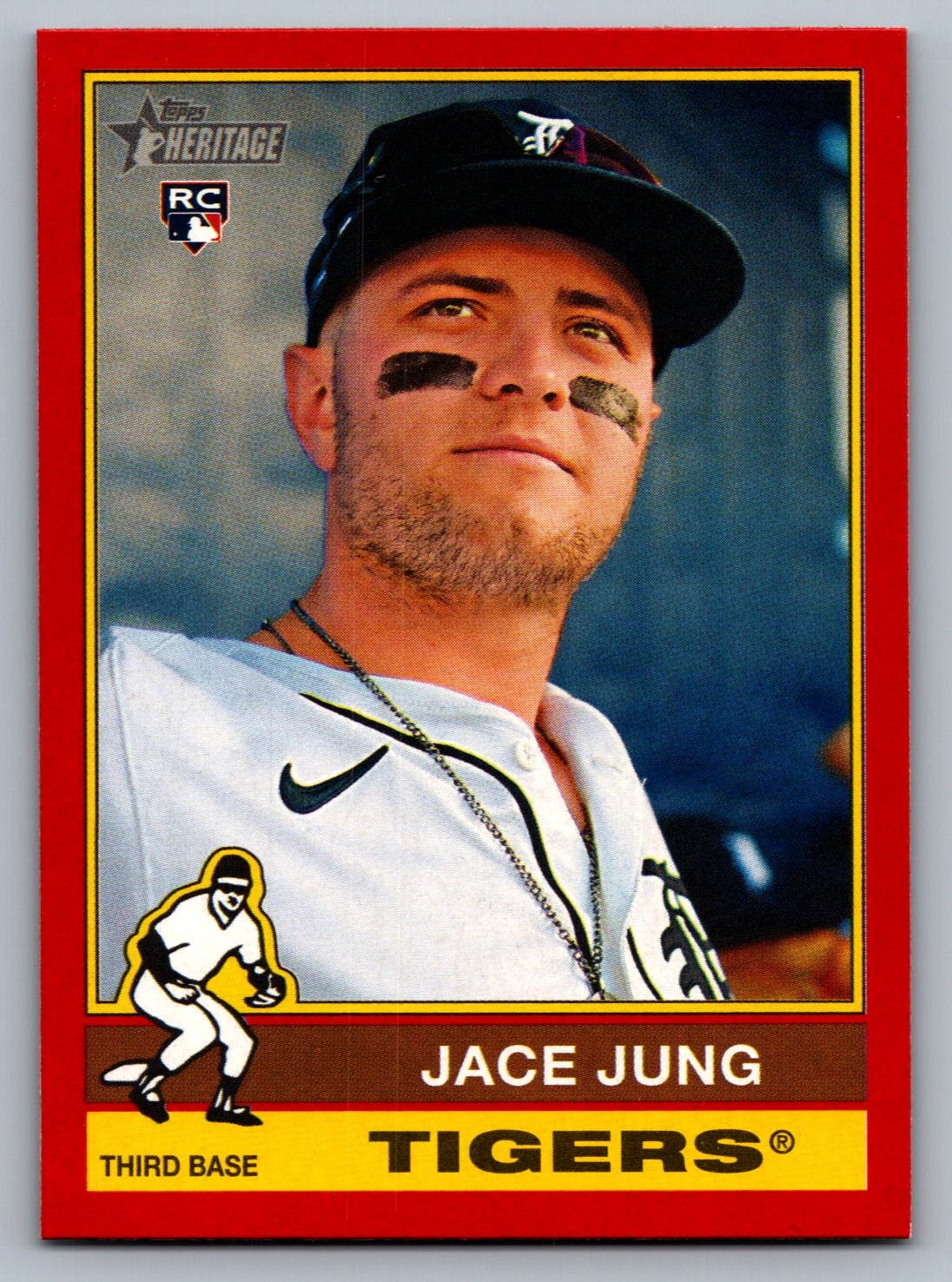 2025 Topps Heritage #71 Jace Jung Red Border
